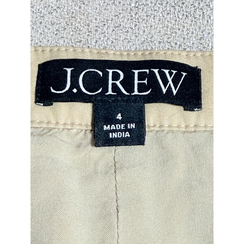 J. Crew Sz 4 Mini Bubble-Hem Skirt in Cotton Poplin in tan $98 - Picture 5 of 10